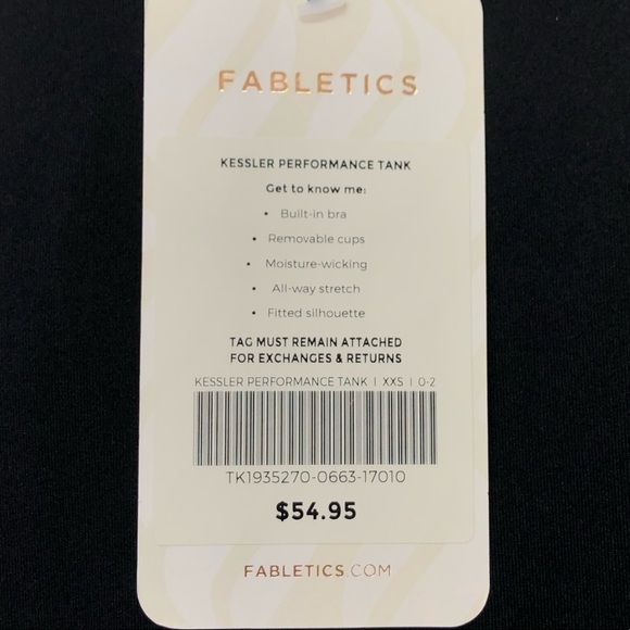 NWT Fabletics Kessler Performance Tank Top - Picture 3 of 6